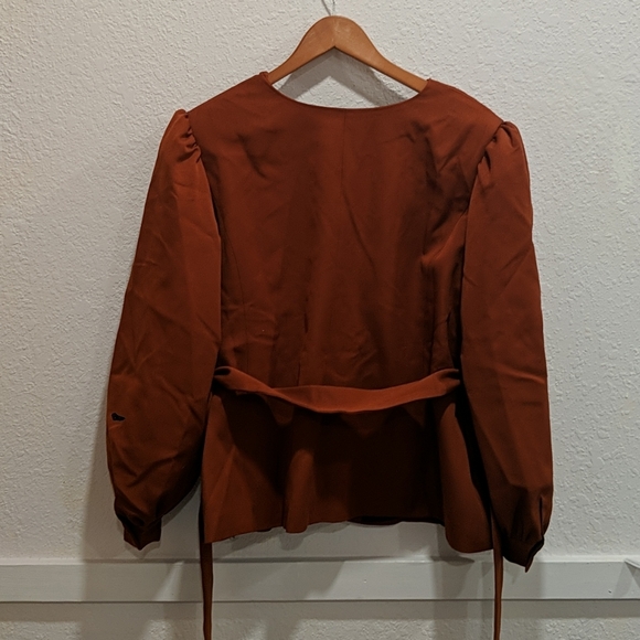 NWT ELOQUII Belted one button wrap blazer - Picture 5 of 5